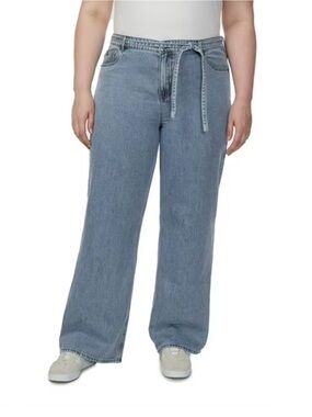 i jeans by Buffalo Light Blue Boot-Cut Jeans with Self-Tie